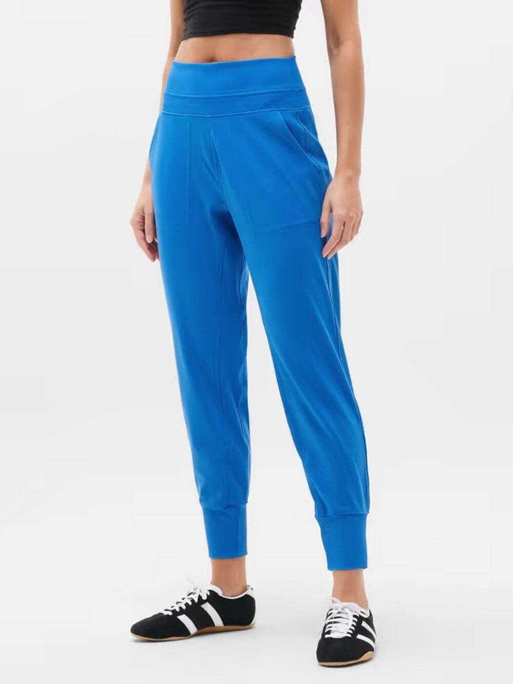 New Athleta M Venice High Rise Jogger Medium Regular Breaker Blue